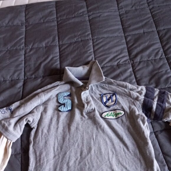 2 tommy hilfiger long sleeve polo shirts. boys size 12-14 - Picture 9 of 12